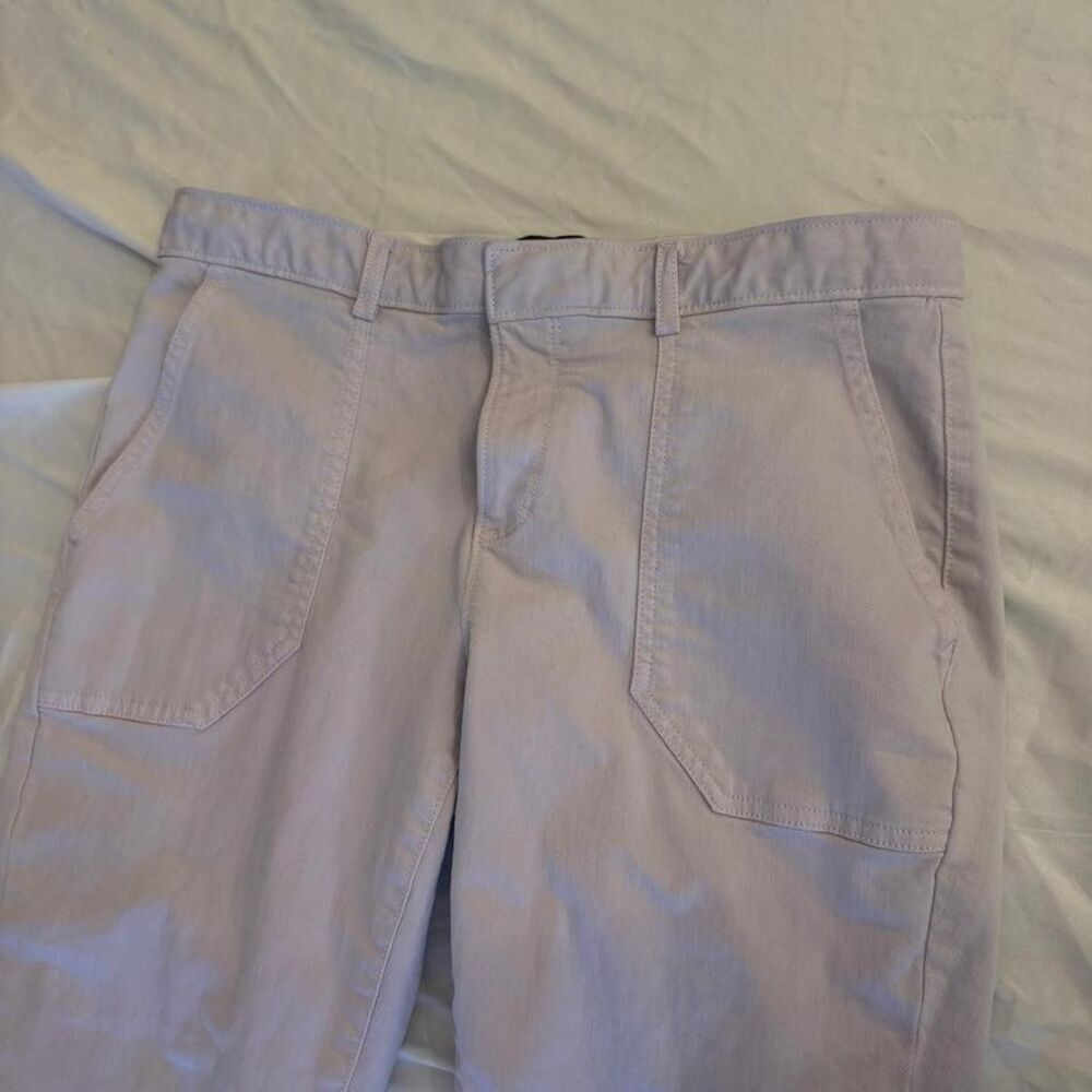 Banana Republic Womens Size 4 Sloan Fit Lilac Pastel Light Purple Flare Pants